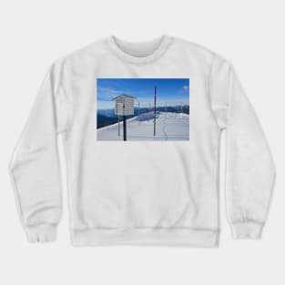 Weather Station on Monte Lussari Crewneck Sweatshirt